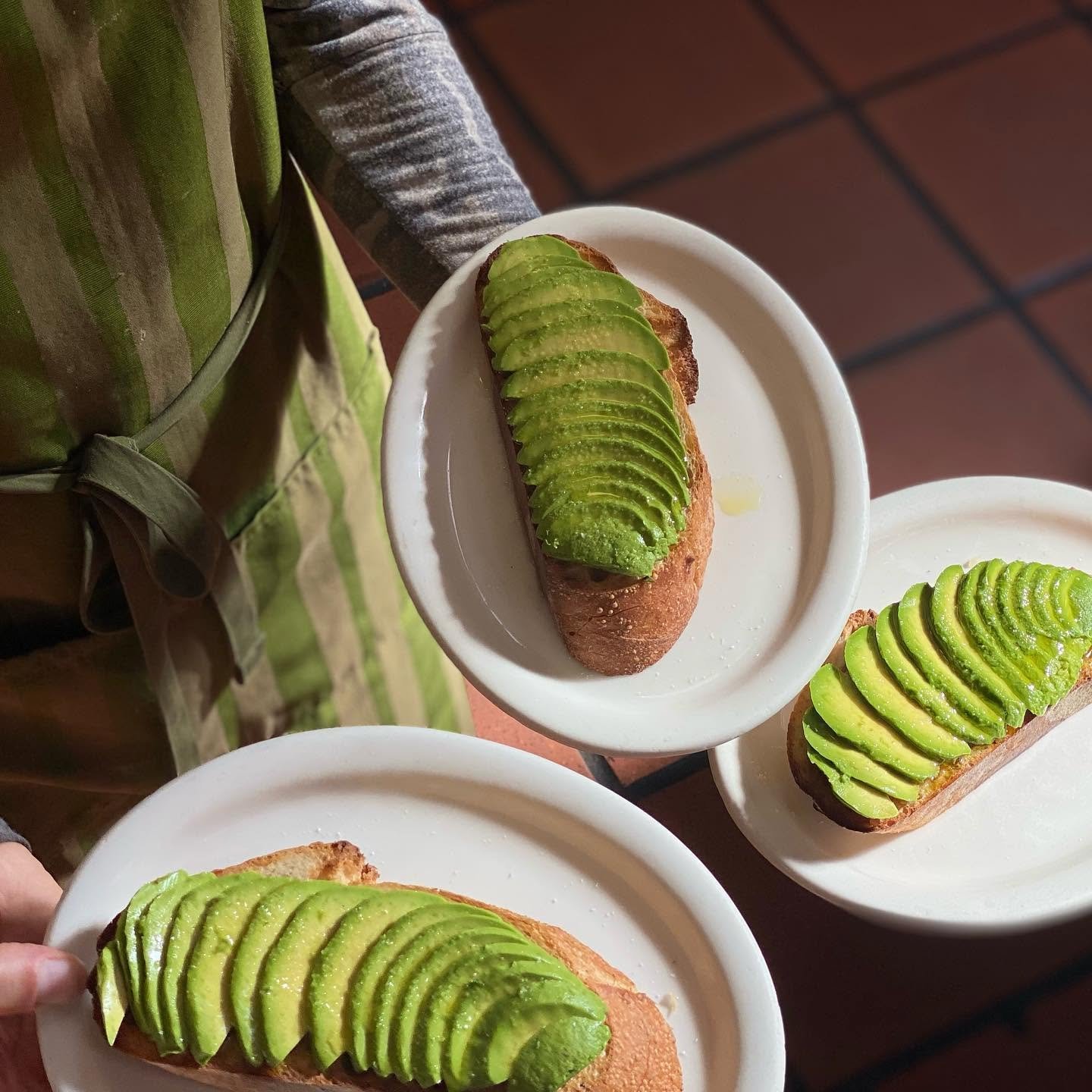 Avocado toast on rustic sourdough